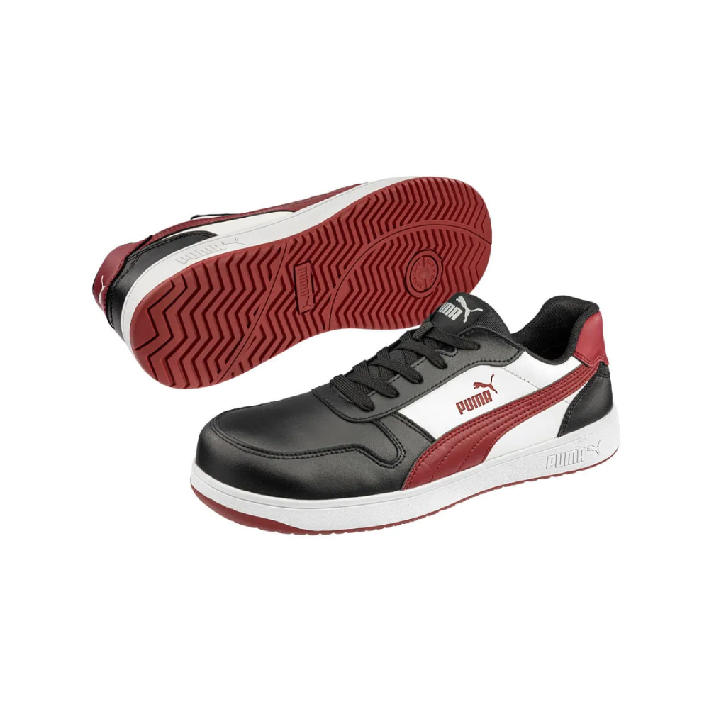 Zapatilla De Seguridad Frontcourt Blk/Wht/Red Low S3L Esd Fo Hro Sr Blanco