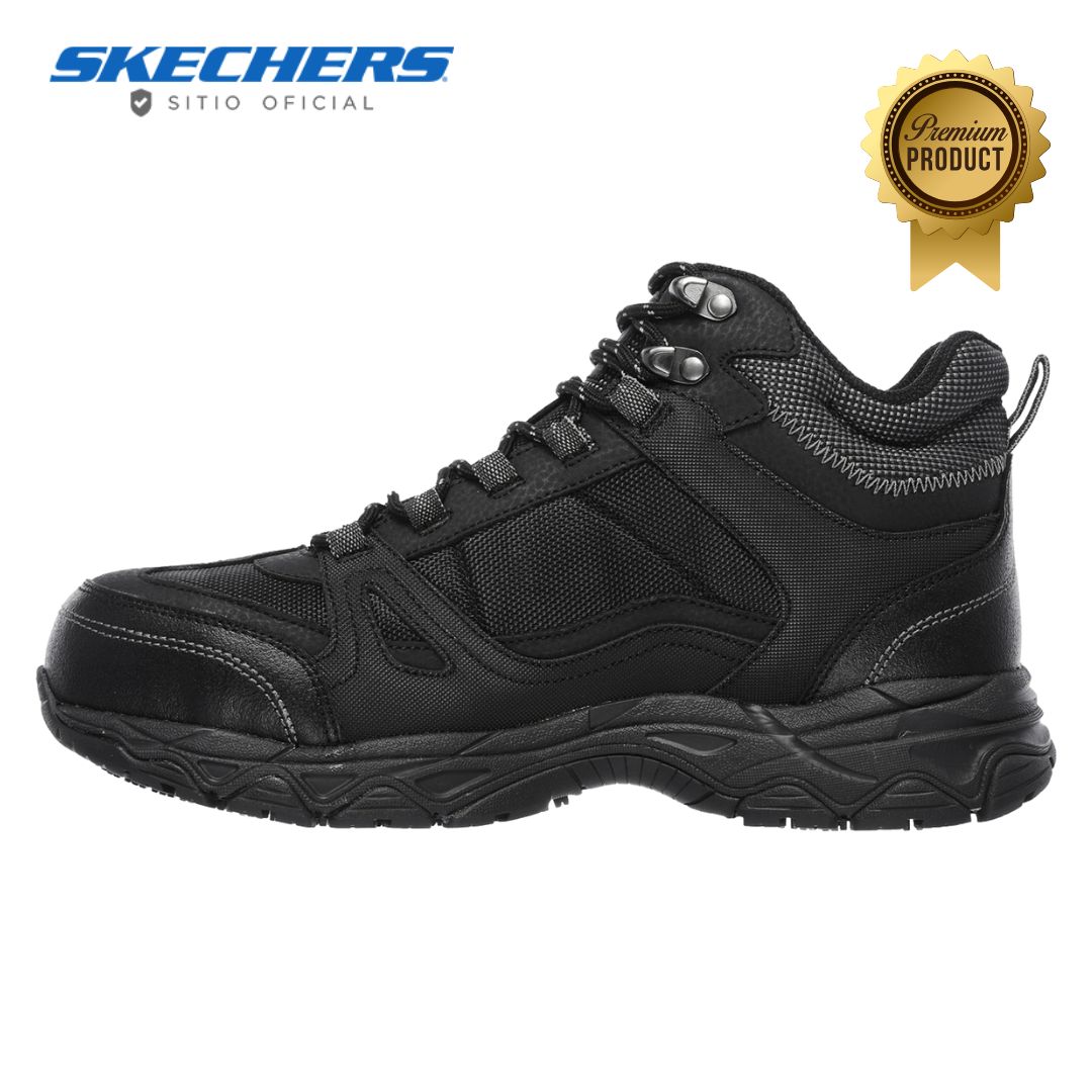 BOTA DE SEGURIDAD LEDOM ST WP 77147-BLK HOMBRE SKECHERS